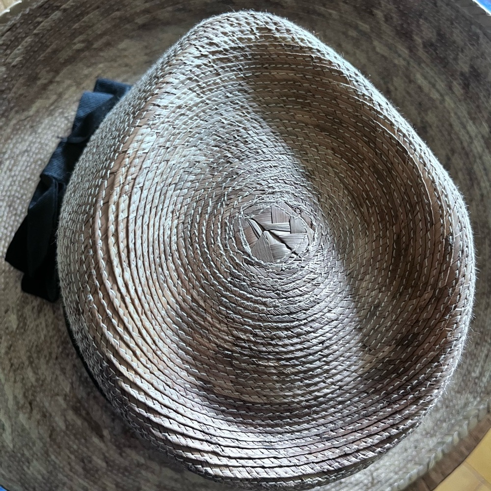 Stylish Tula Pilar Straw Sunhat with‎ Wide Black Band & Bow - Picture 8 of 9